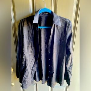 Button Up Express Poplin Shirt L